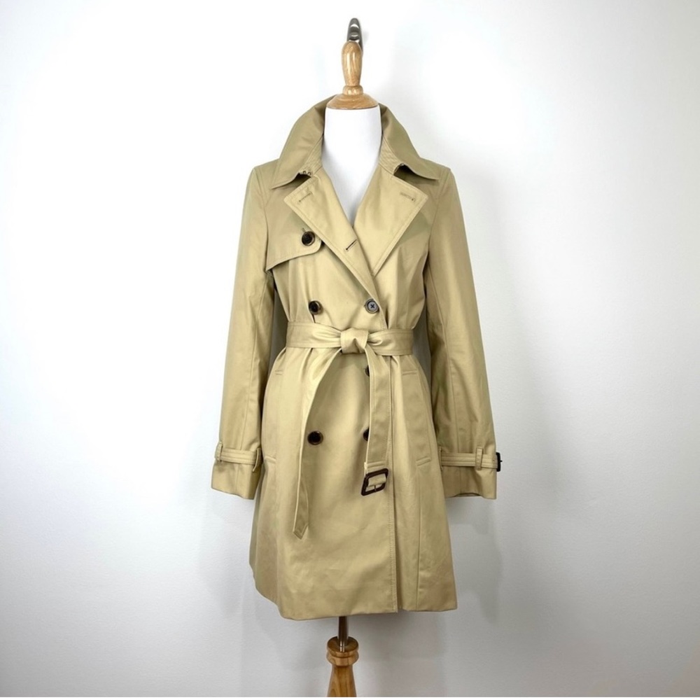 J. CREW Collection Icon Trench Coat Khaki 8